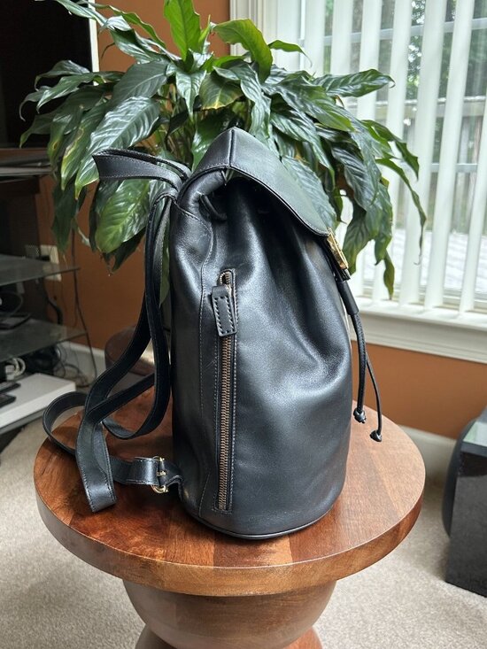 SALVATORE FERRAGAMO Gancini Leather Backpack, Black main image 6